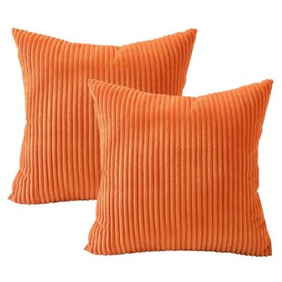 Striped Square Throw Pillow Covers (Set Of 2) 